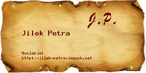 Jilek Petra névjegykártya